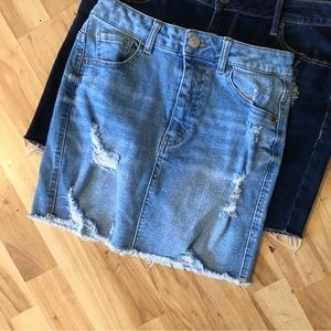 Wax jeans skirt size small midi